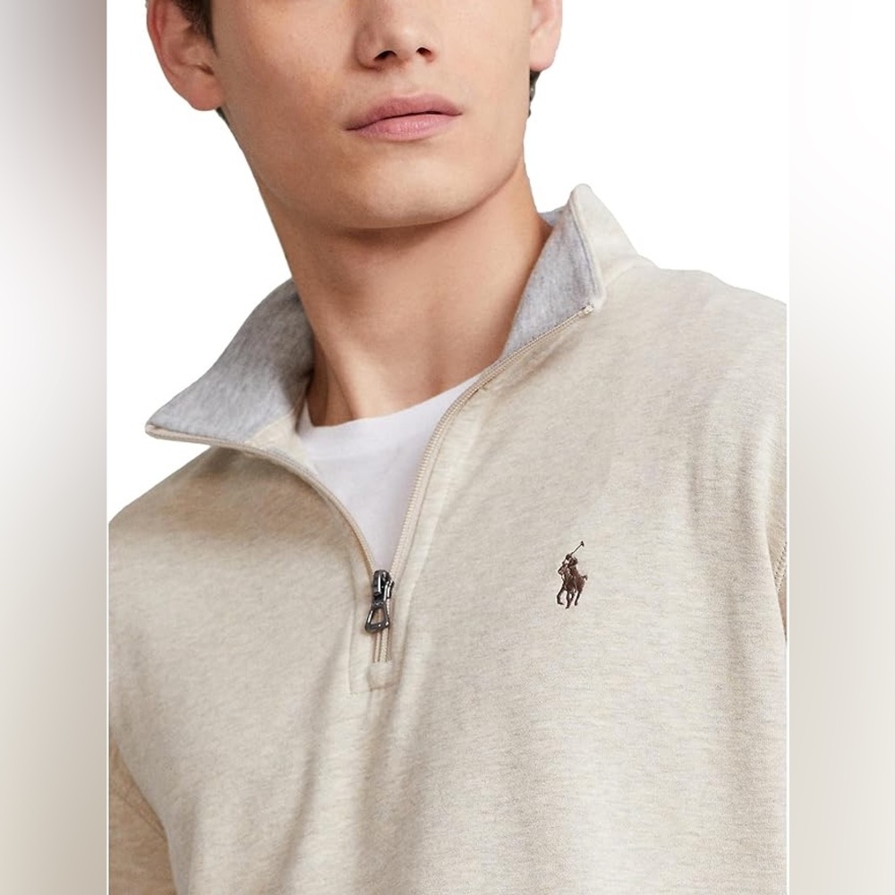 Polo Ralph Lauren Luxury Jersey Quarter Zip Pullover